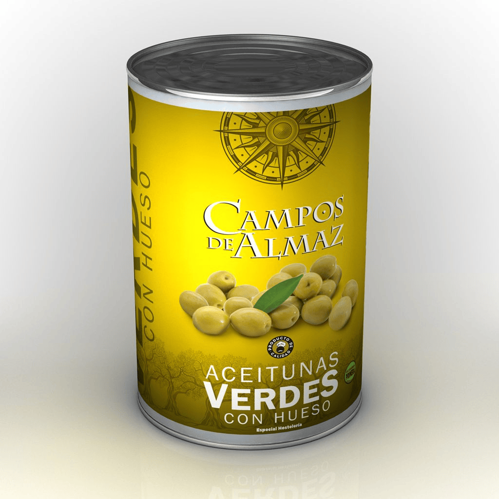 ACEITUNAS VERDES 240/260 5 KG P.E. 2,5 KG CAMPOS