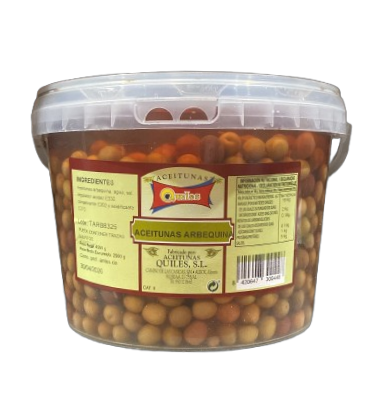 ACEITUNAS ARBEQUINA 5 KG (P.E. 2,5KG)