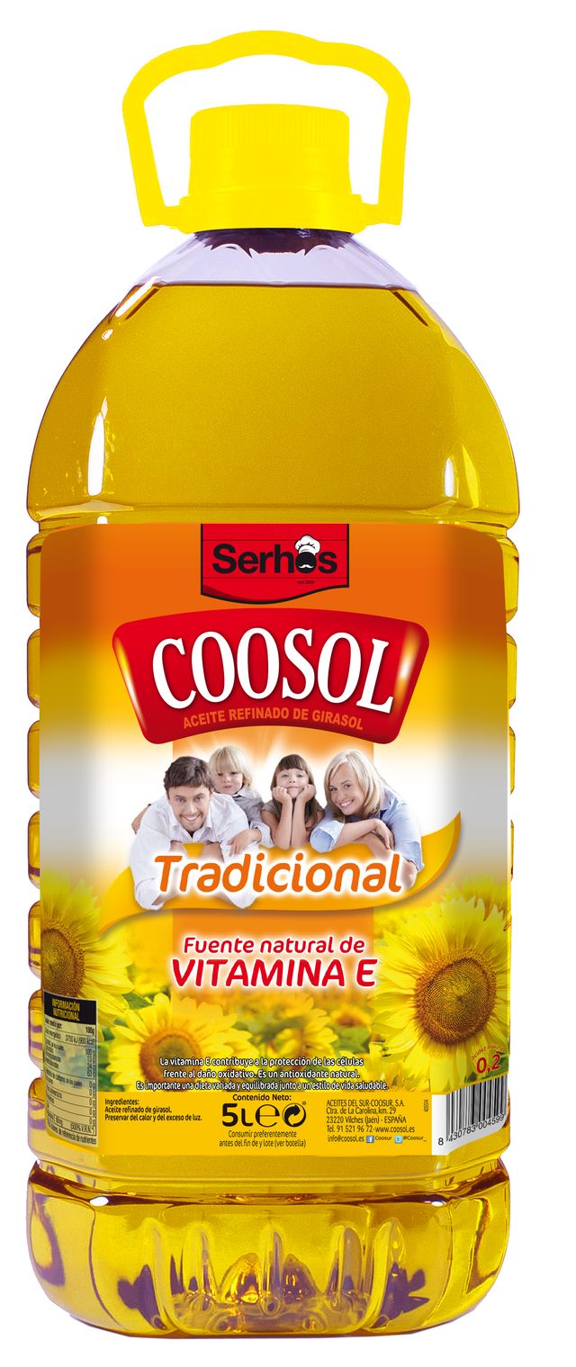 ACEITE GIRASOL 5 LITROS. SERHOS