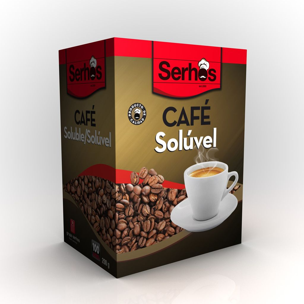 CAFE SOLUBLE NATURAL 100 SOBRES SERHOS
