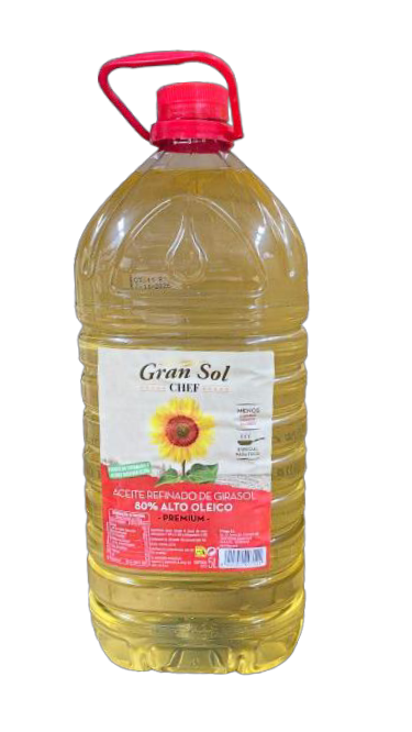 ACEITE GIRASOL ALTO OLEICO 80% 5 L. SERH