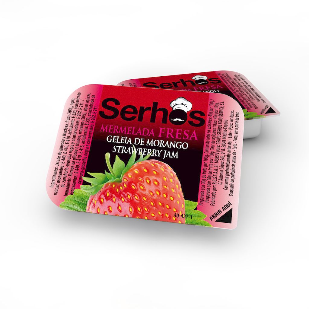 MERMELADA FRESA (288U) 20 GR SERHOS