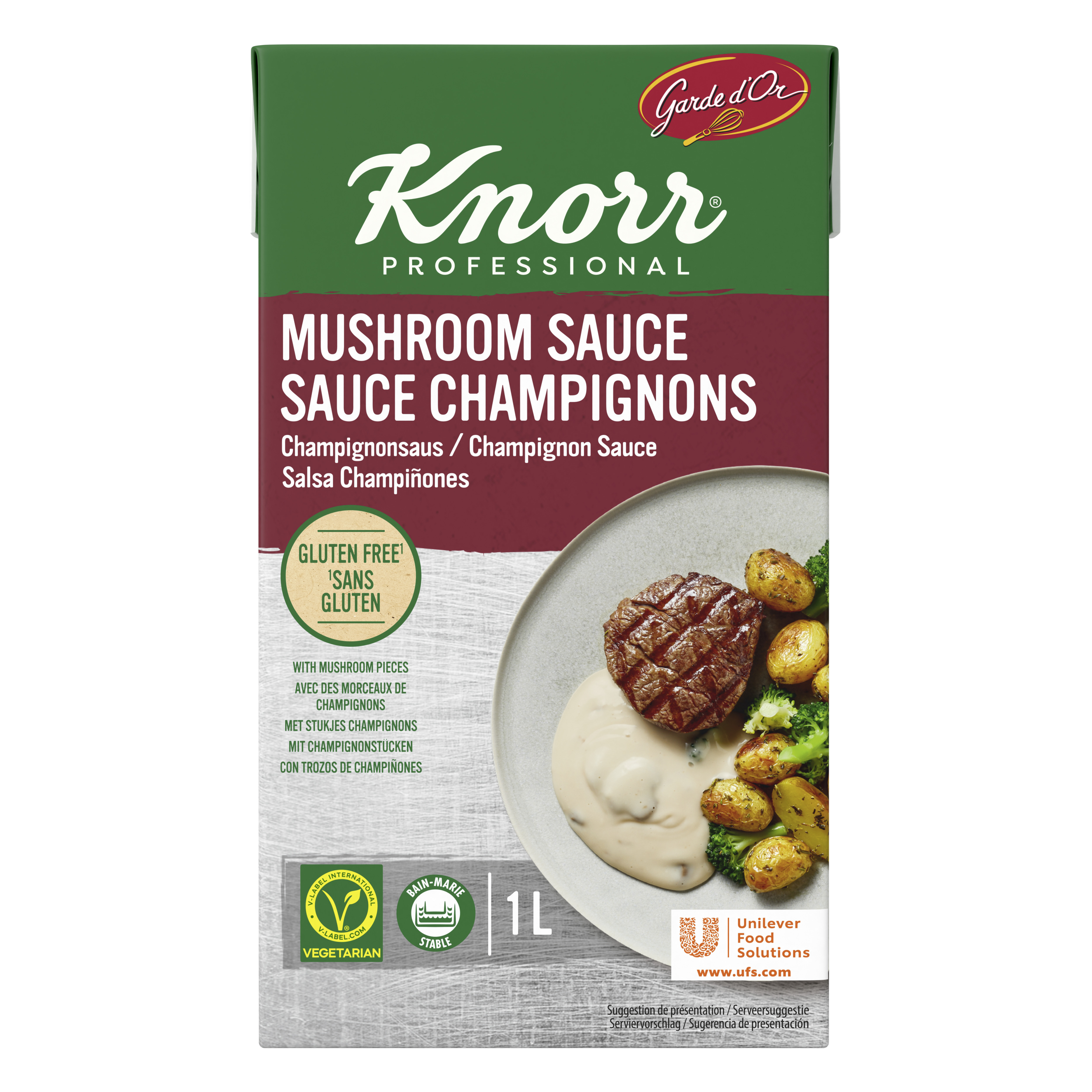 SALSA CHAMPIÑONES 1 L GARDE D'OR