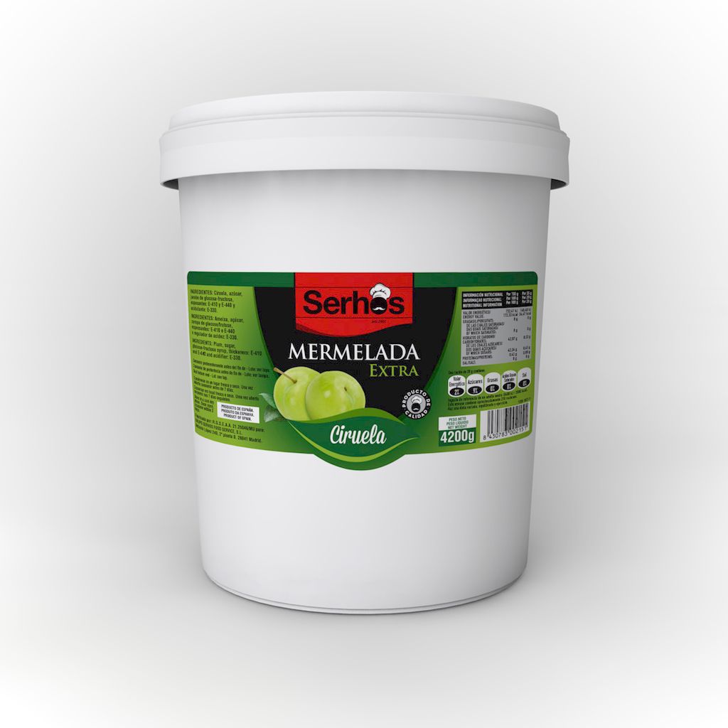 MERMELADA CIRUELA CUBO 4,20 KG SERHOS
