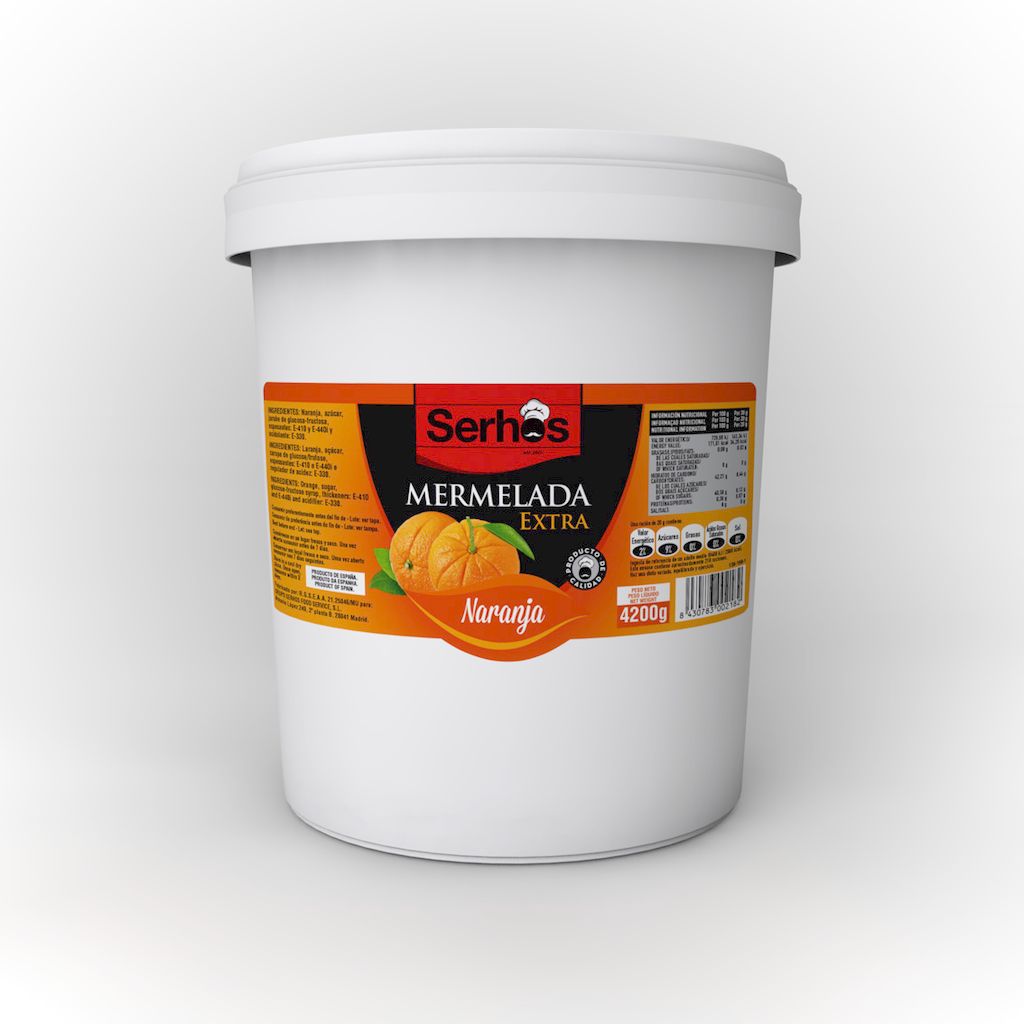 MERMELADA NARANJA CUBO 4,20 KG SERHOS