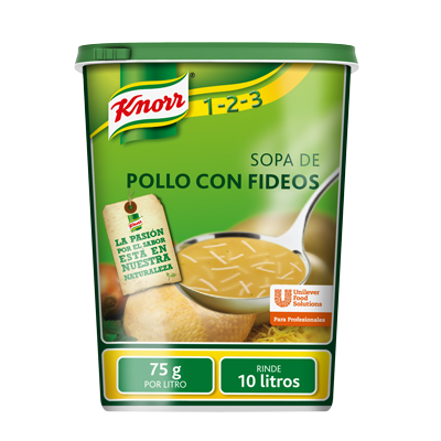 SOPA POLLO Y FIDEOS 750 GR (12,5L) KNORR