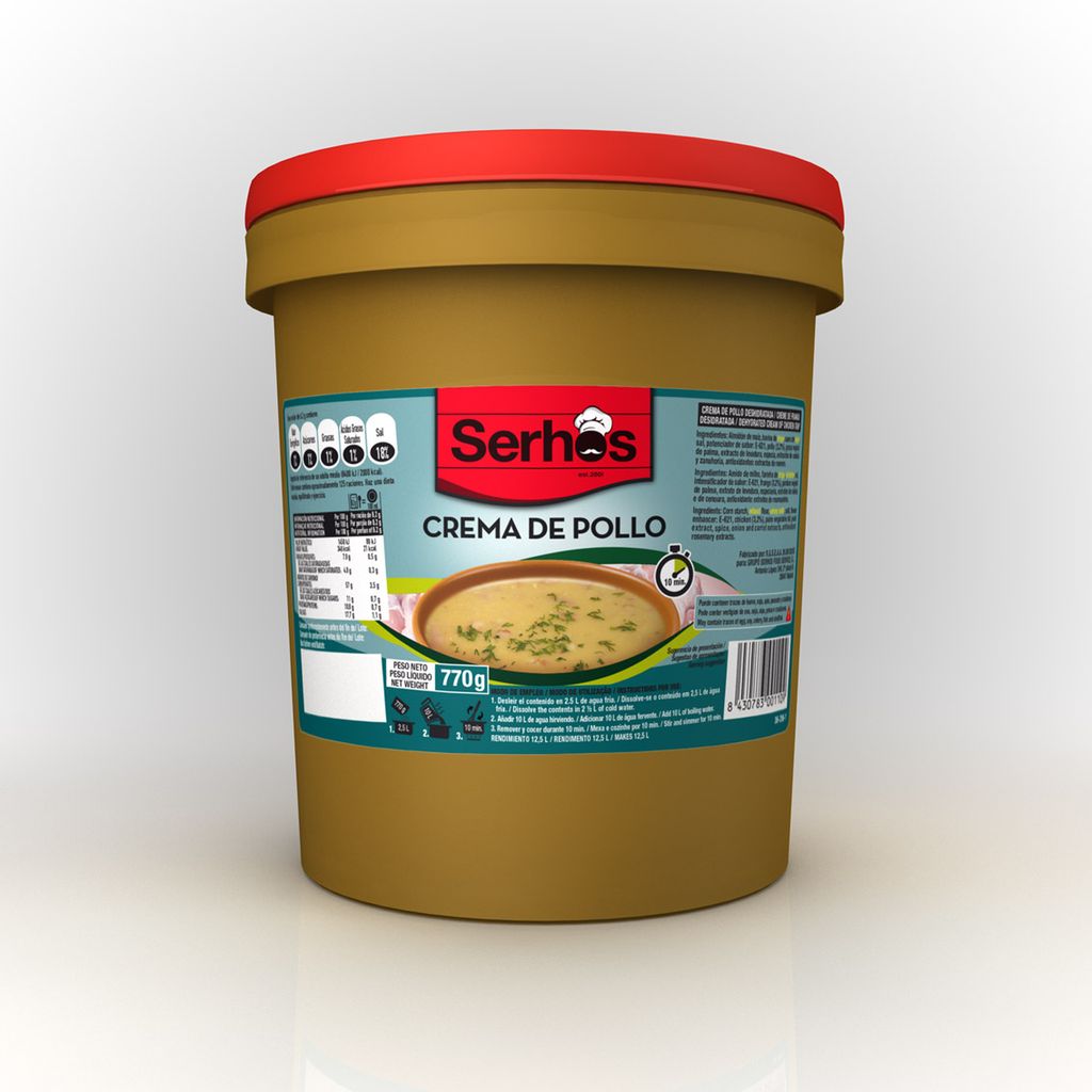 CREMA POLLO 770 GR.(12,5 L) SERHOS