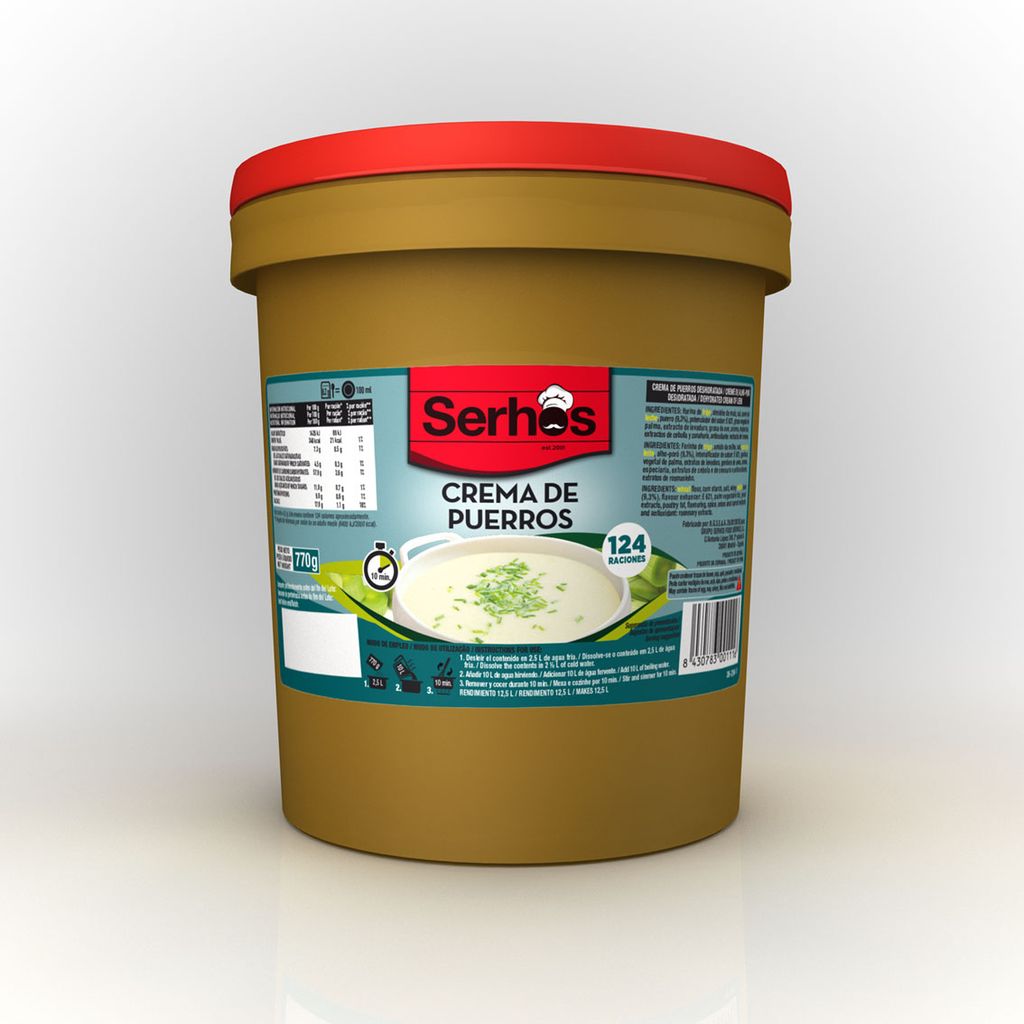 CREMA PUERROS (VICHYSSOISE) 770 GR (12,5 L) SERHOS