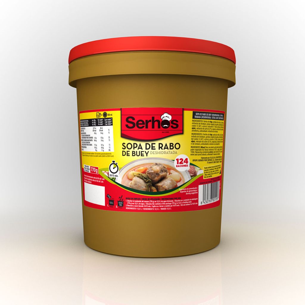 SOPA RABO DE BUEY 770 GR (12,5 L) SERHOS