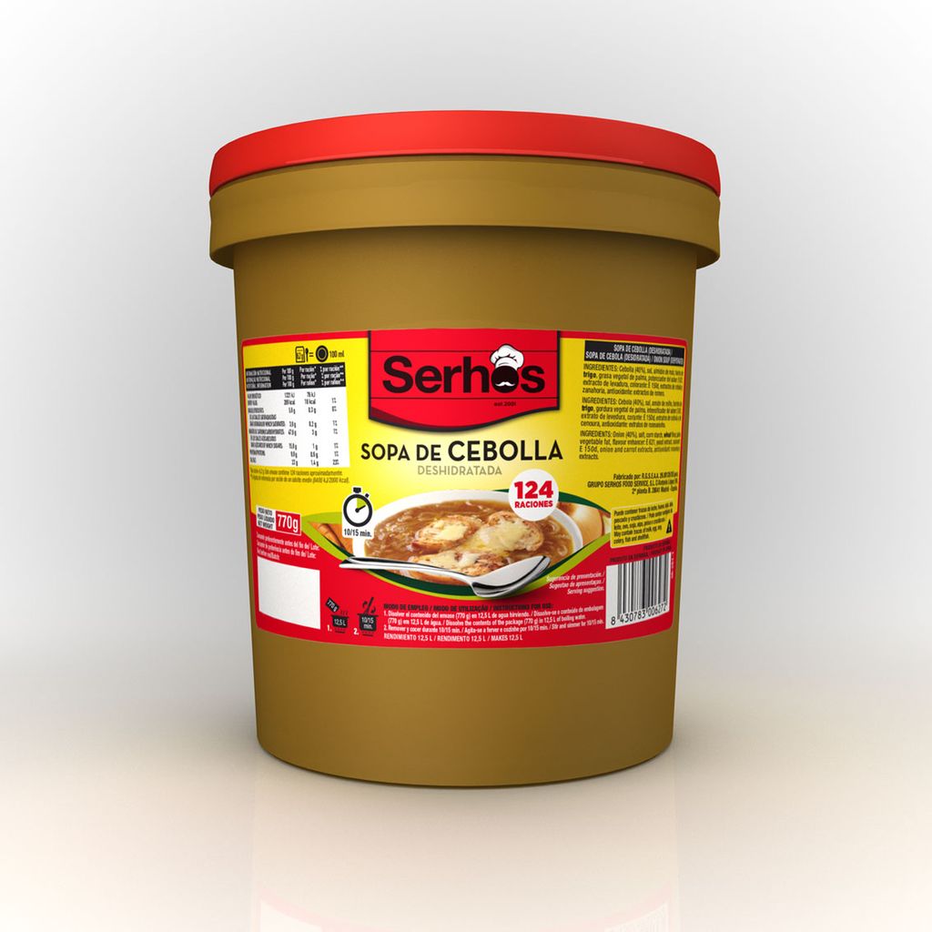 SOPA CEBOLLA 770 GR (12,5 L) SERHOS
