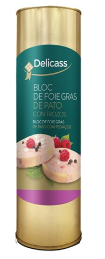 HIGADO GRASO DE PATO TROZOS (LATA 1 KG) DELICASS