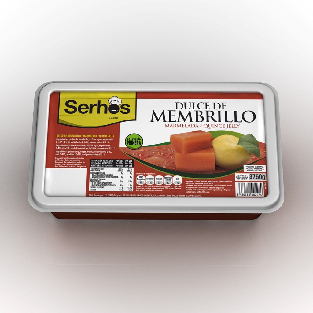 MEMBRILLO EN TARRINA 4 KG SERHOS