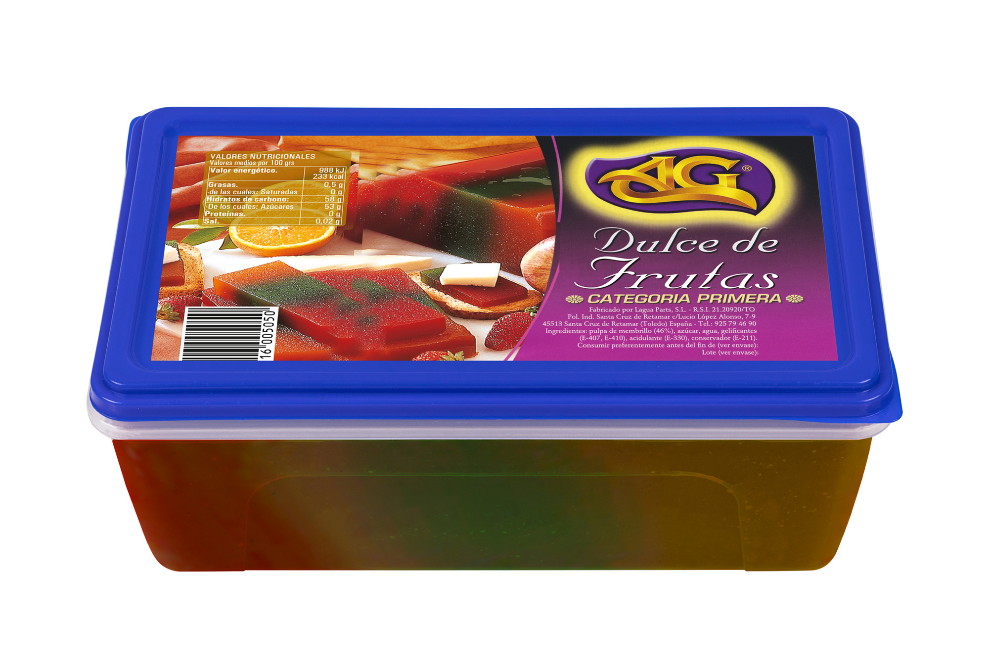 MEMBRILLO TARRINA TRICOLOR 4 KG