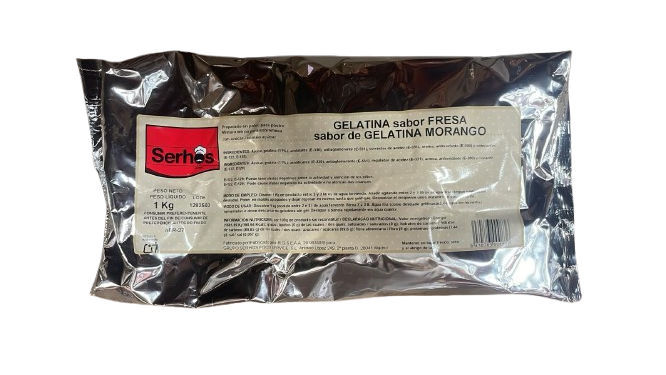 GELATINA FRESA 1 KG SERHOS