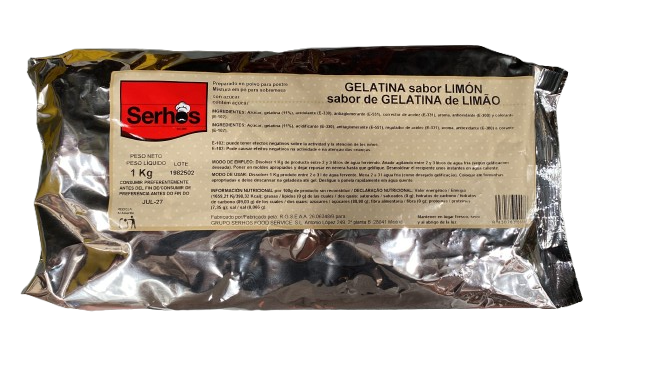 GELATINA LIMON 1 KG SERHOS