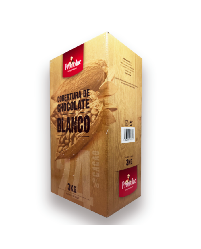 COBERTURA CHOCOLATE BLANCO (24%)  3 KG