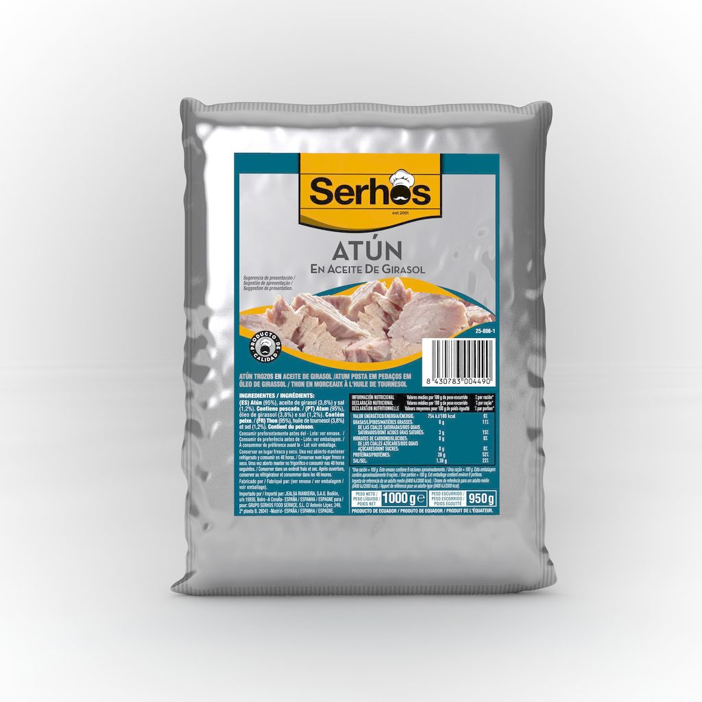 ATUN 75/25 BOLSA 1 KG P.E. 0,95 KG SERHOS