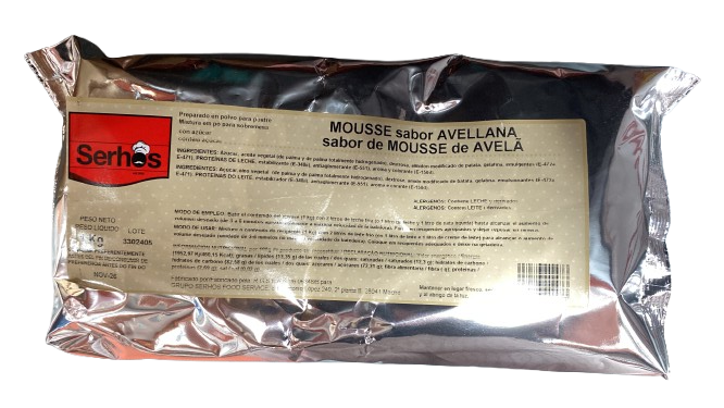 MOUSSE AVELLANA 60 RAC. 1 KG SERHOS