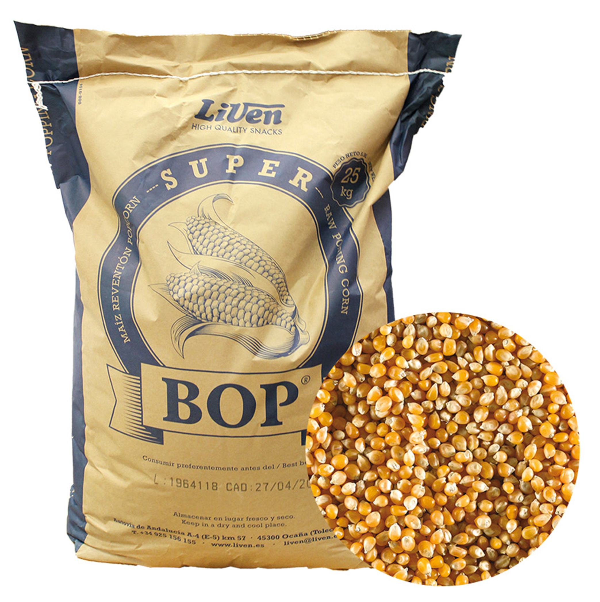 MAIZ PARA PALOMITAS SACO 22.68 KG