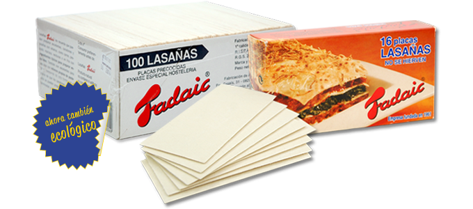 LASAGNA 100 PLACAS. FADAIC