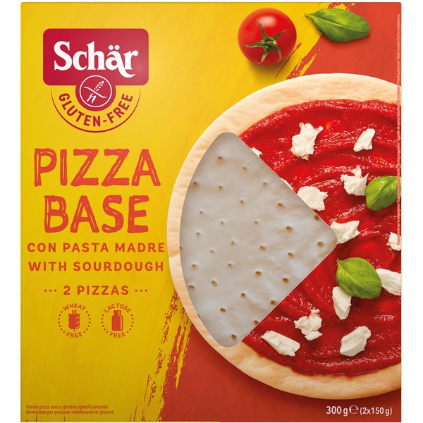 BASE DE PIZZA S/GLUTEN (2 UNID) 300 GR. 