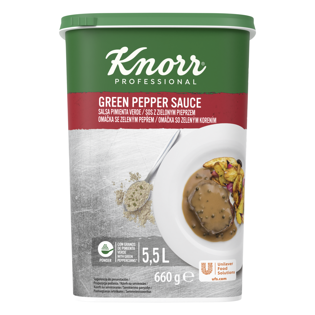 SALSA PIMIENTA VERDE 660GR KNORR