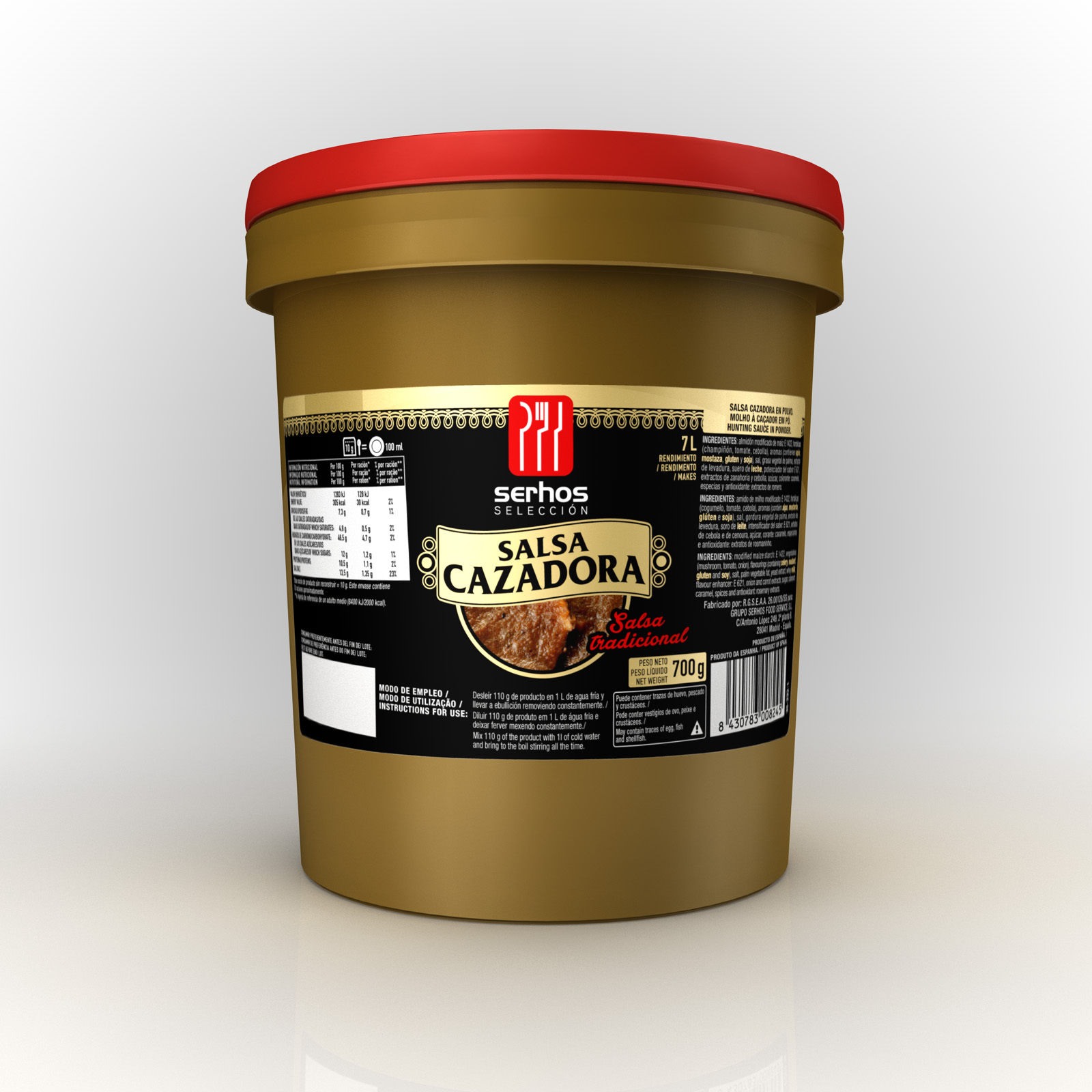 SALSA CAZADORA 1 KG SERHOS SELECCION
