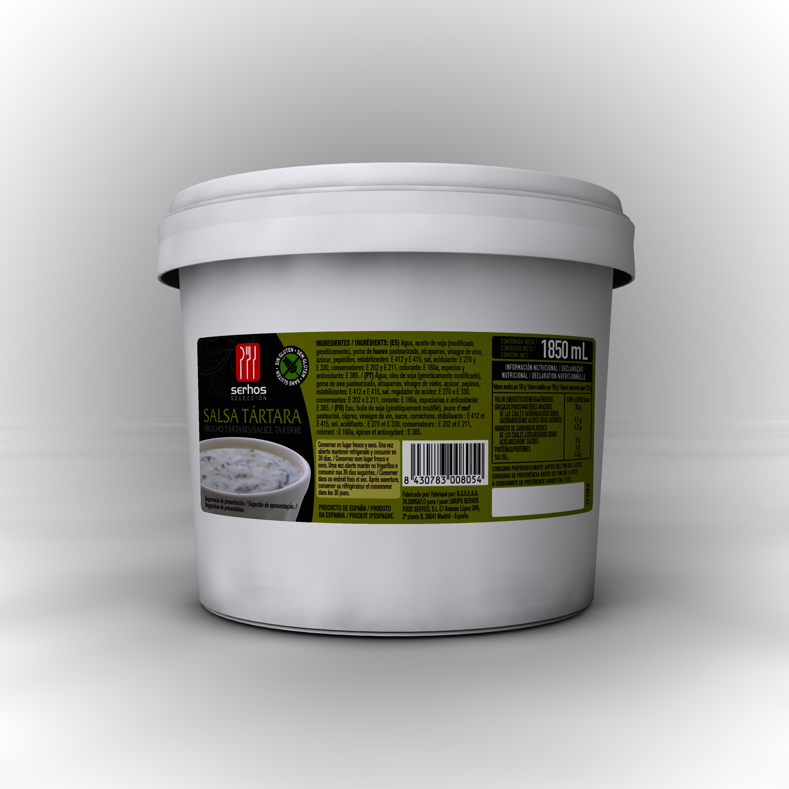 SALSA TARTARA 2 KG SERHOS SELECCION