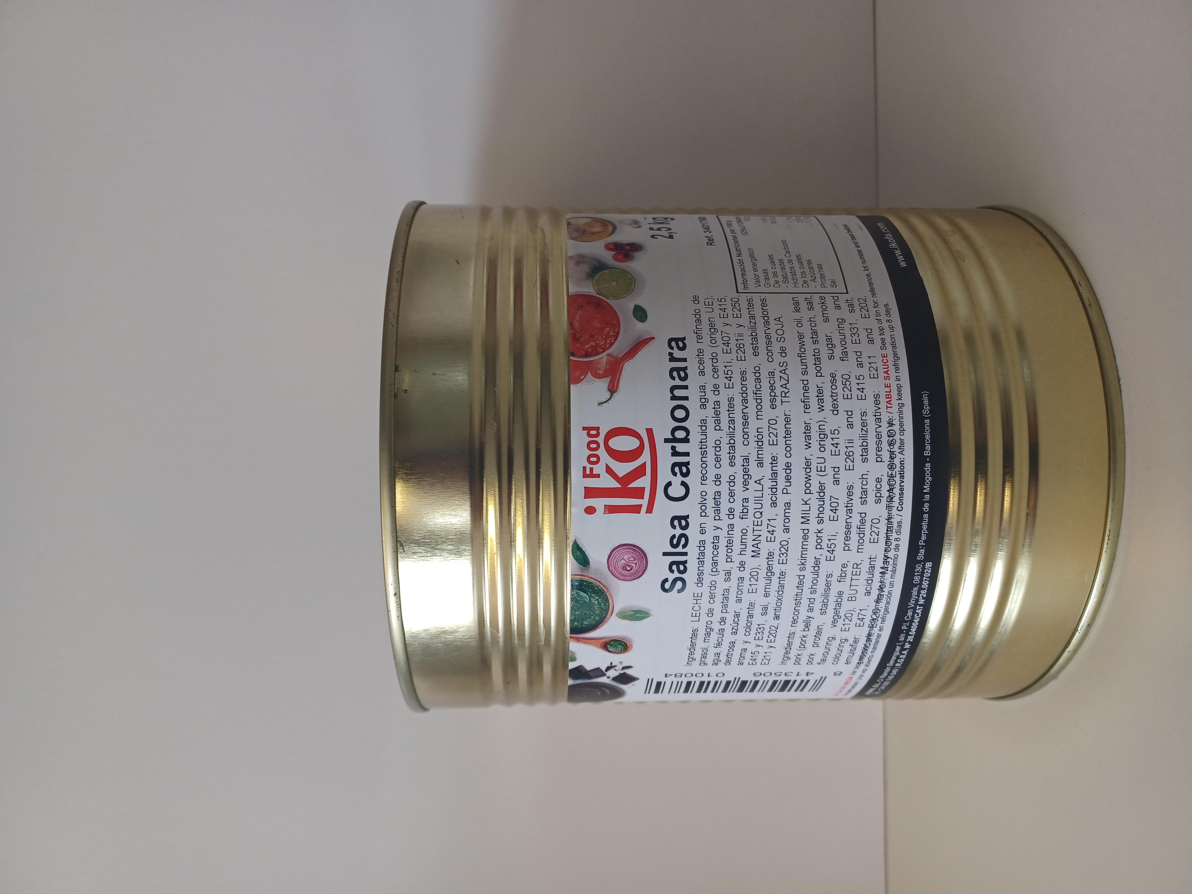 SALSA CARBONARA 2.5 KG IKO