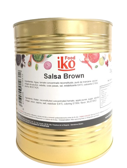 SALSA BROWN LATA 3.2 KG IKO
