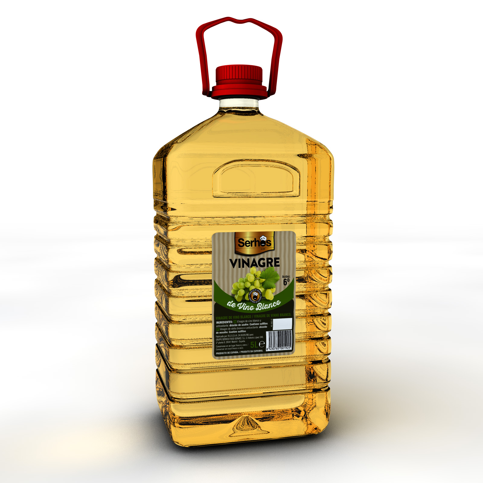 VINAGRE BLANCO 5 L. SERHOS