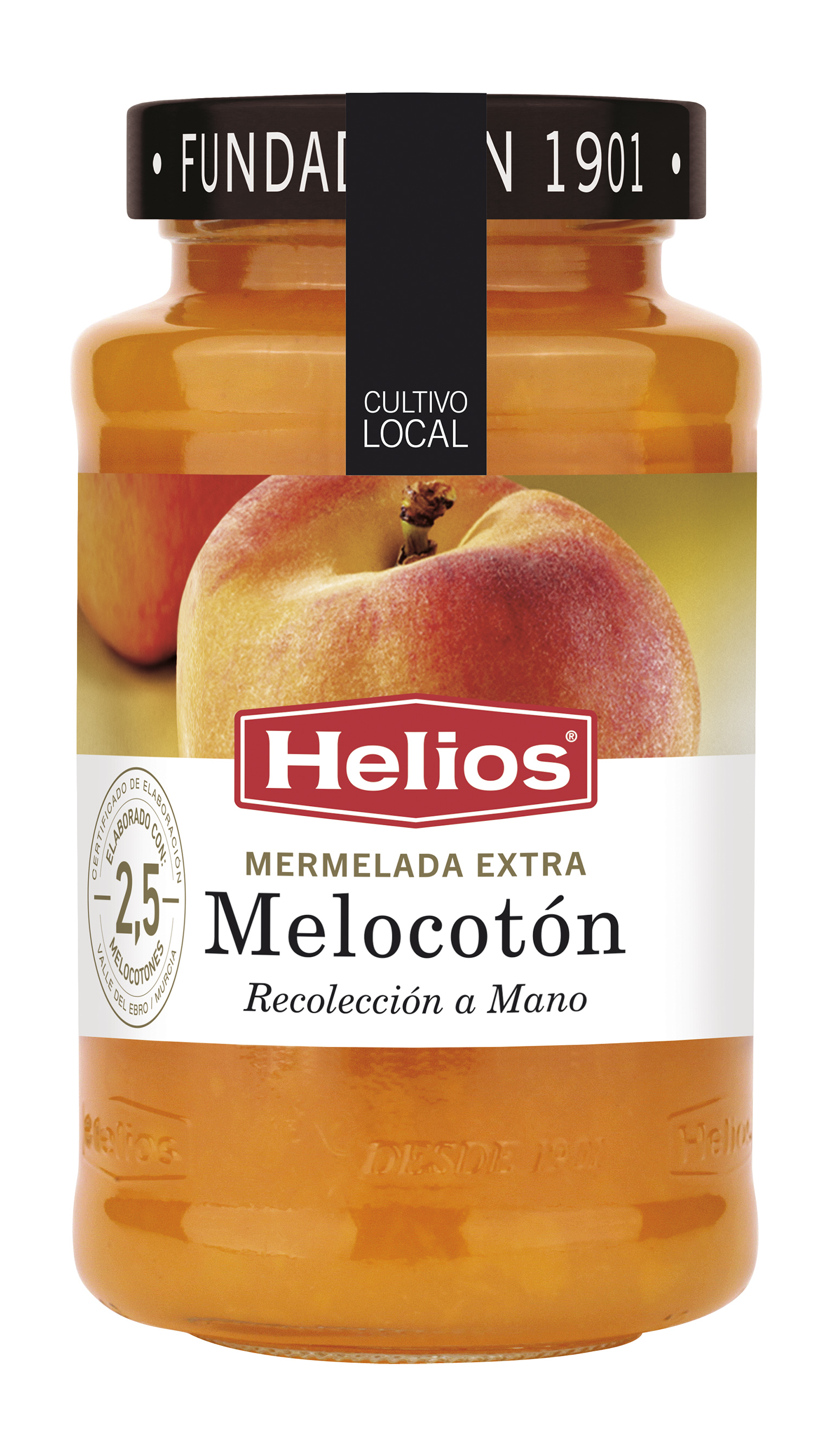 MERMELADA MELOCOTON FRASCO 640 G HELIOS