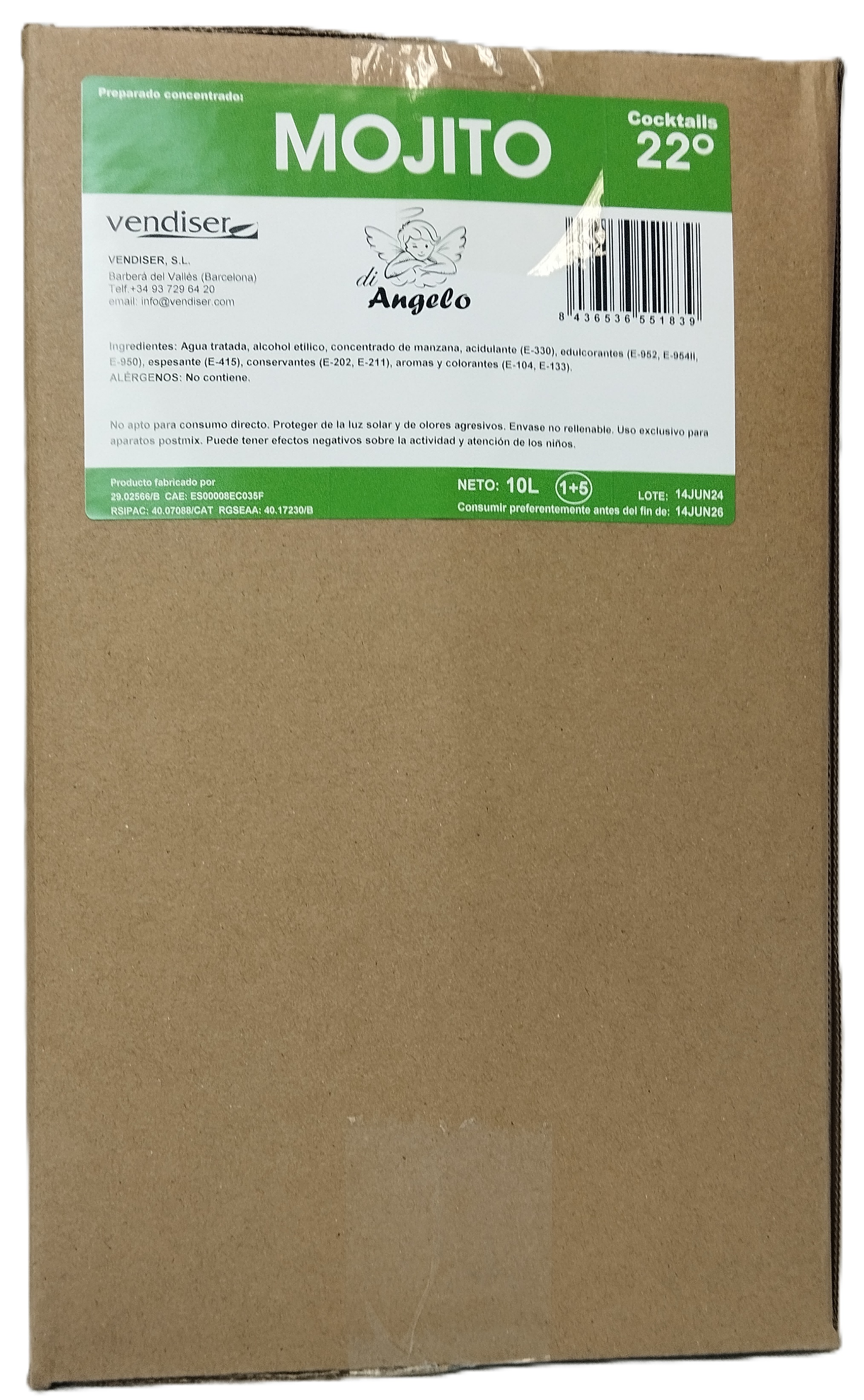 COCKTAIL MOJITO BIB 10 LT