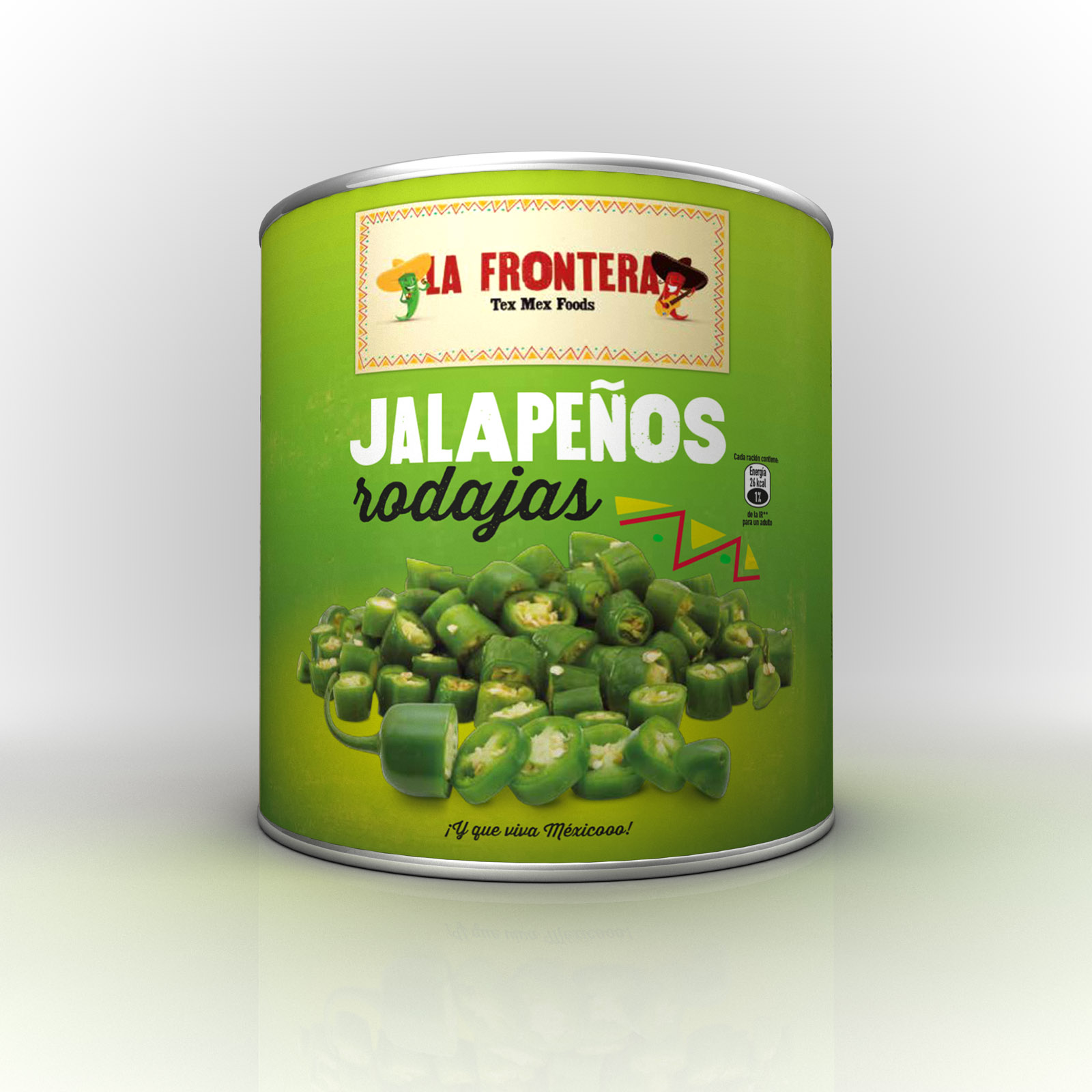 JALAPEÑOS RODAJAS 3KG LA FRONTERA