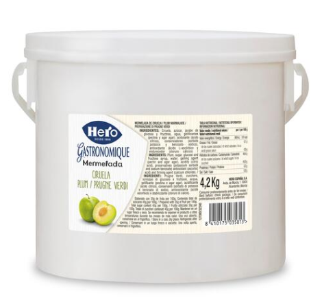 MERMELADA CIRUELA CUBO 4,2 KG HERO