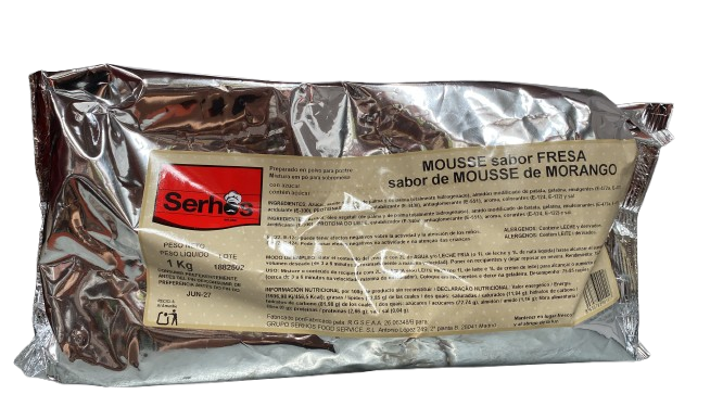 MOUSSE FRESA 60 RAC. 1 KG SERHOS