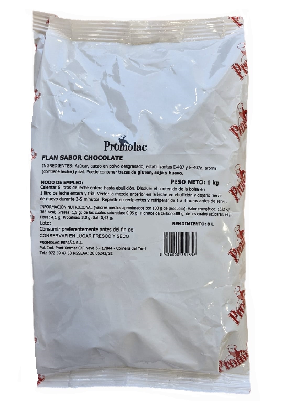 FLAN DE CHOCOLATE 1 KG PROMOLAC