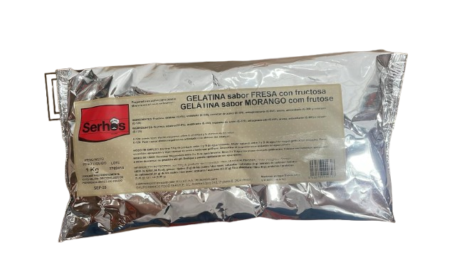 GELATINA FRESA CON FRUCTOSA 1KG.SERHOS