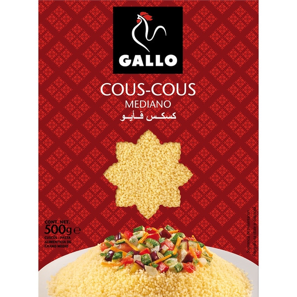 COUS COUS(MEDIANO) 500 GR GALLO