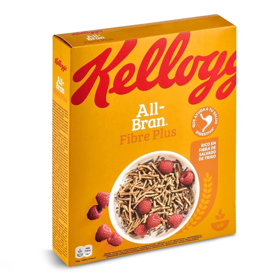 CEREALES ALL BRAN PLUS 375 GR. KELLOGG'S