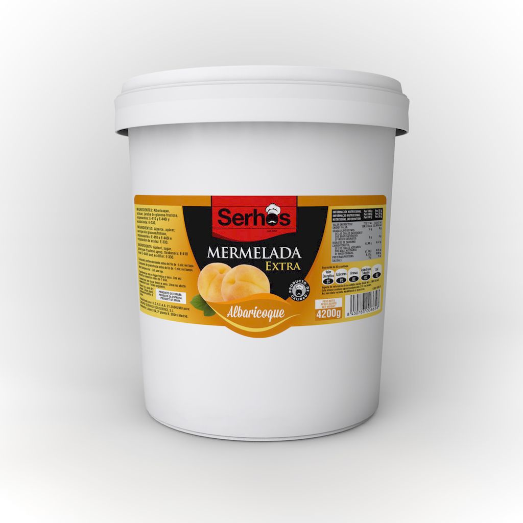 MERMELADA ALBARICOQUE CUBO 4,20 KG SERHO