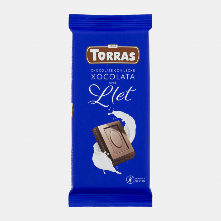 CHOCOLATE CON LECHE 80 GR TORRAS