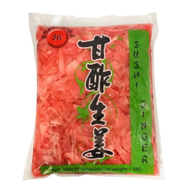 JENGIBRE ROSADO EN CONSERVA BOLSA 1 KG SUSHI KING