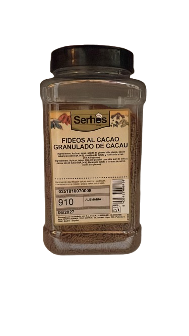 FIDEOS CHOCOLATE BOTE 910 GR SERHOS