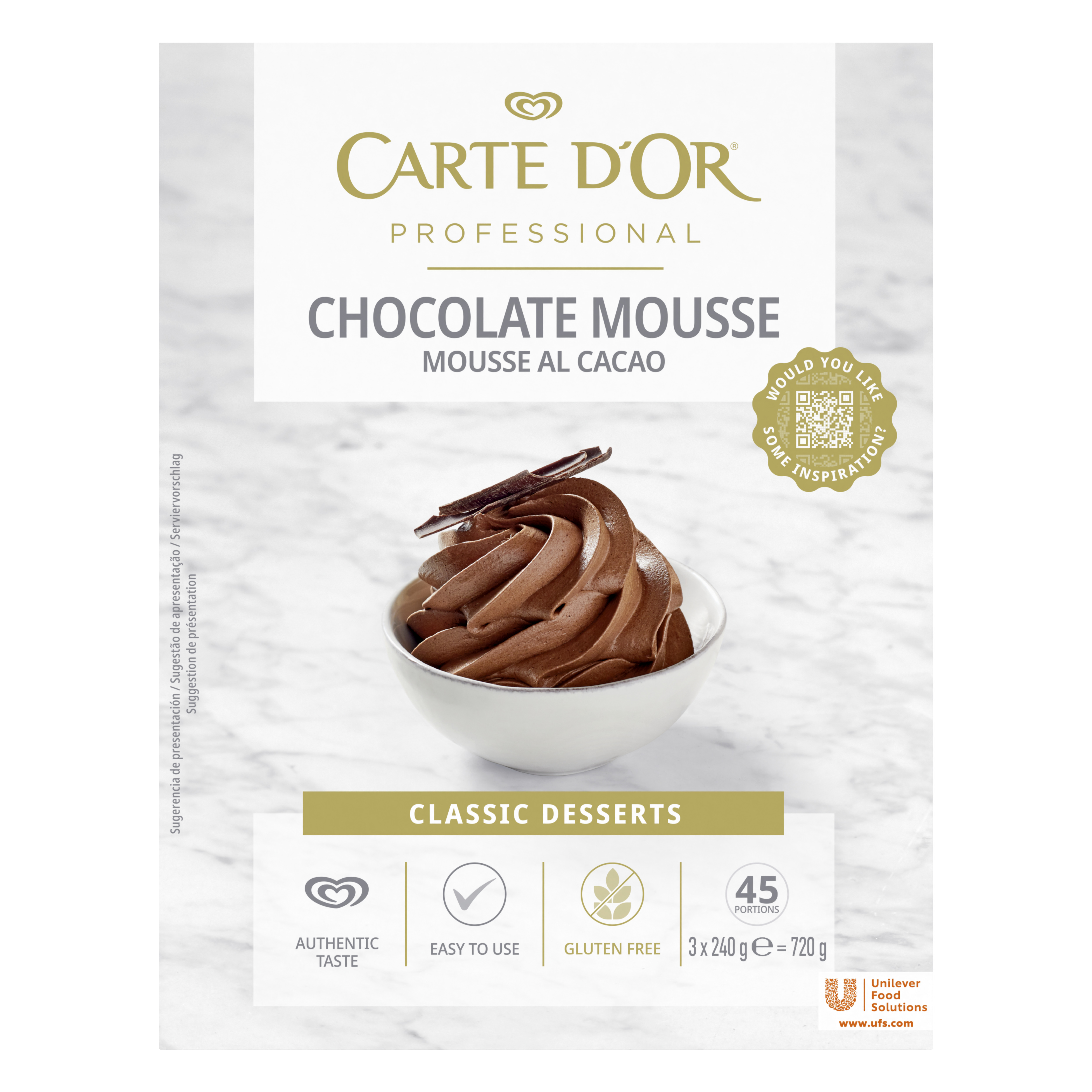 MOUSSE CHOCOLATE 720 GR CARTE D'OR