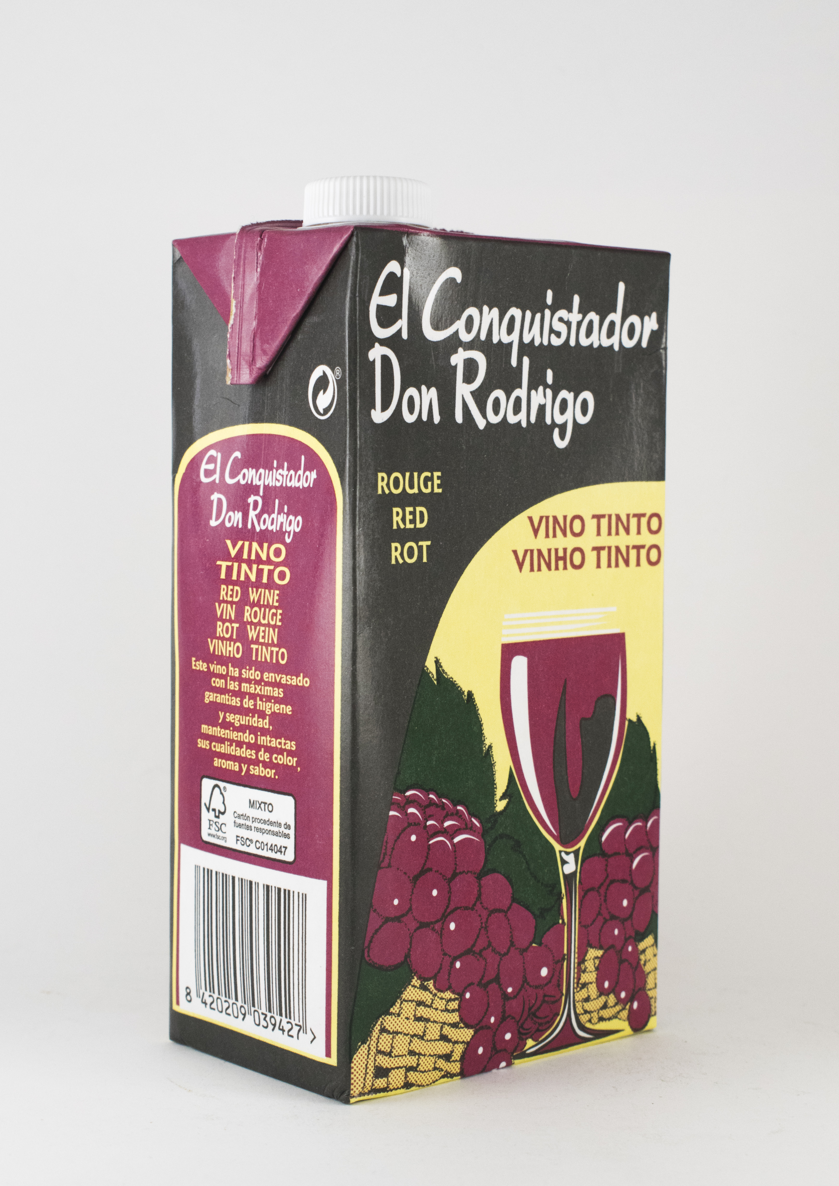 VINO BRICK 1L. TINTO 10,5º (12 UD)