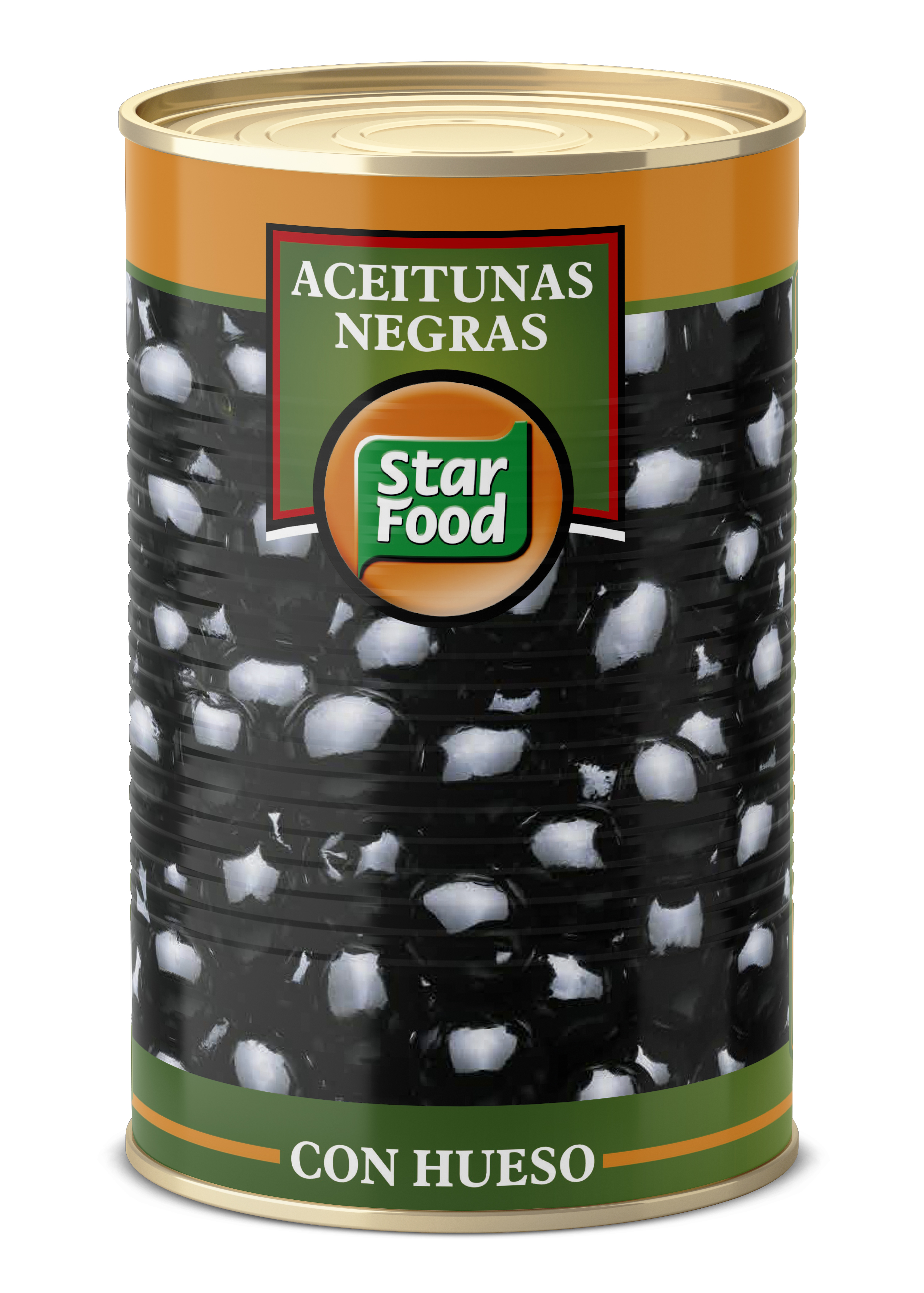ACEITUNAS NEGRAS (340-360) 5KG (PE 2,5KG)STAR FOOD