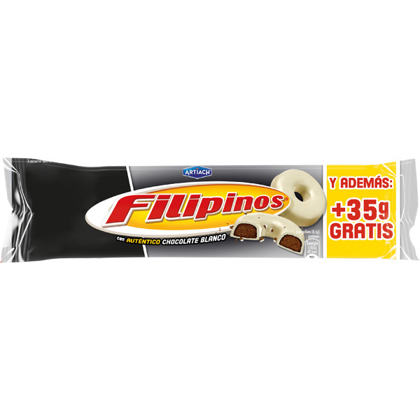 FILIPINOS CHOCO BLANCO(93+35GR)CAJA 12U