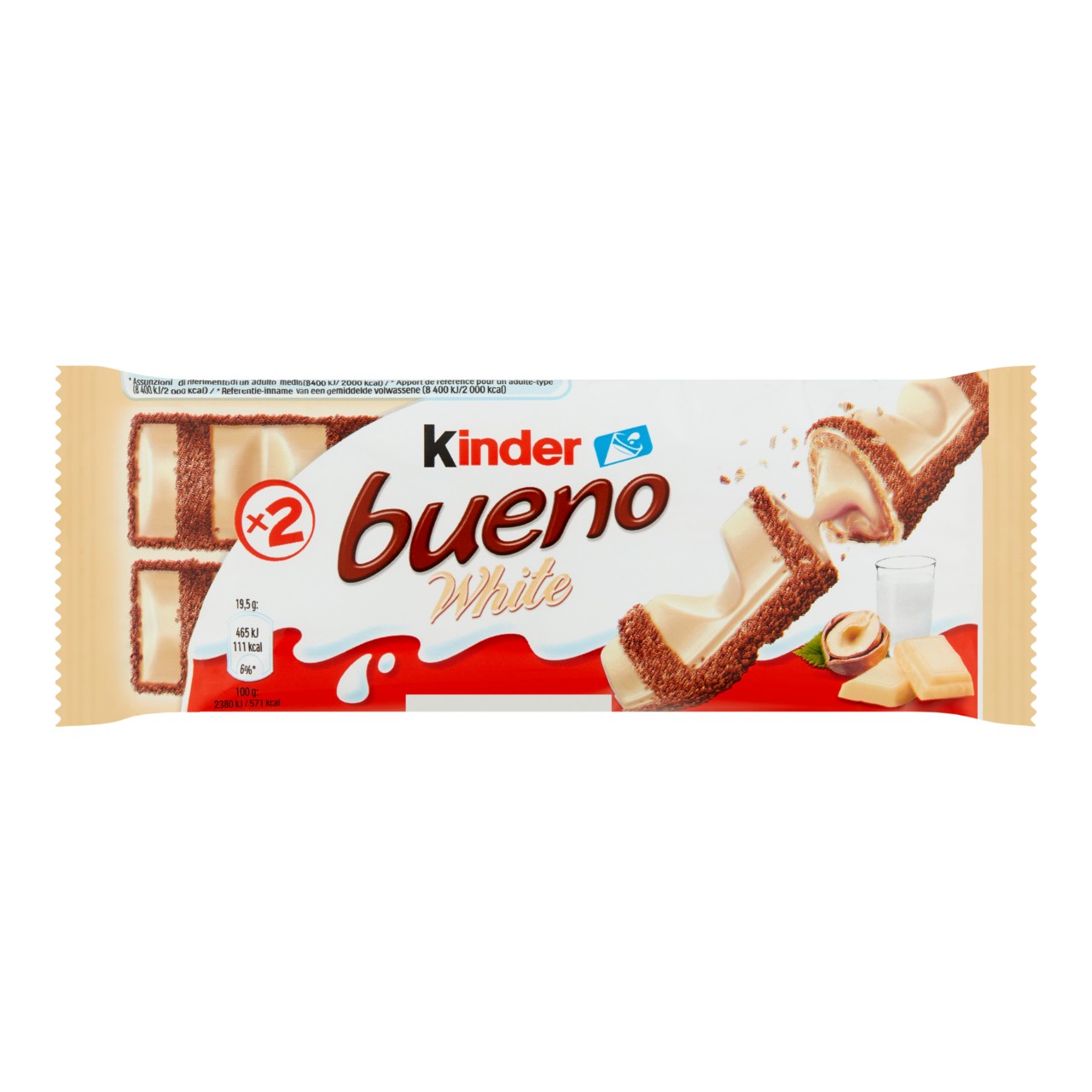 KINDER BUENO BLANCO CAJA 30 UD X 19,5 GR