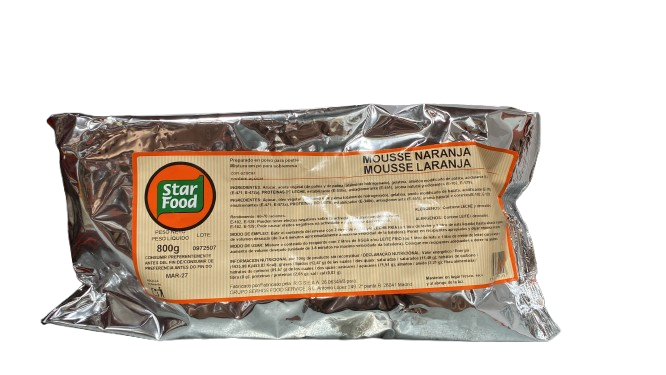 MOUSSE NARANJA 60 RAC. 800 GR STAR FOOD